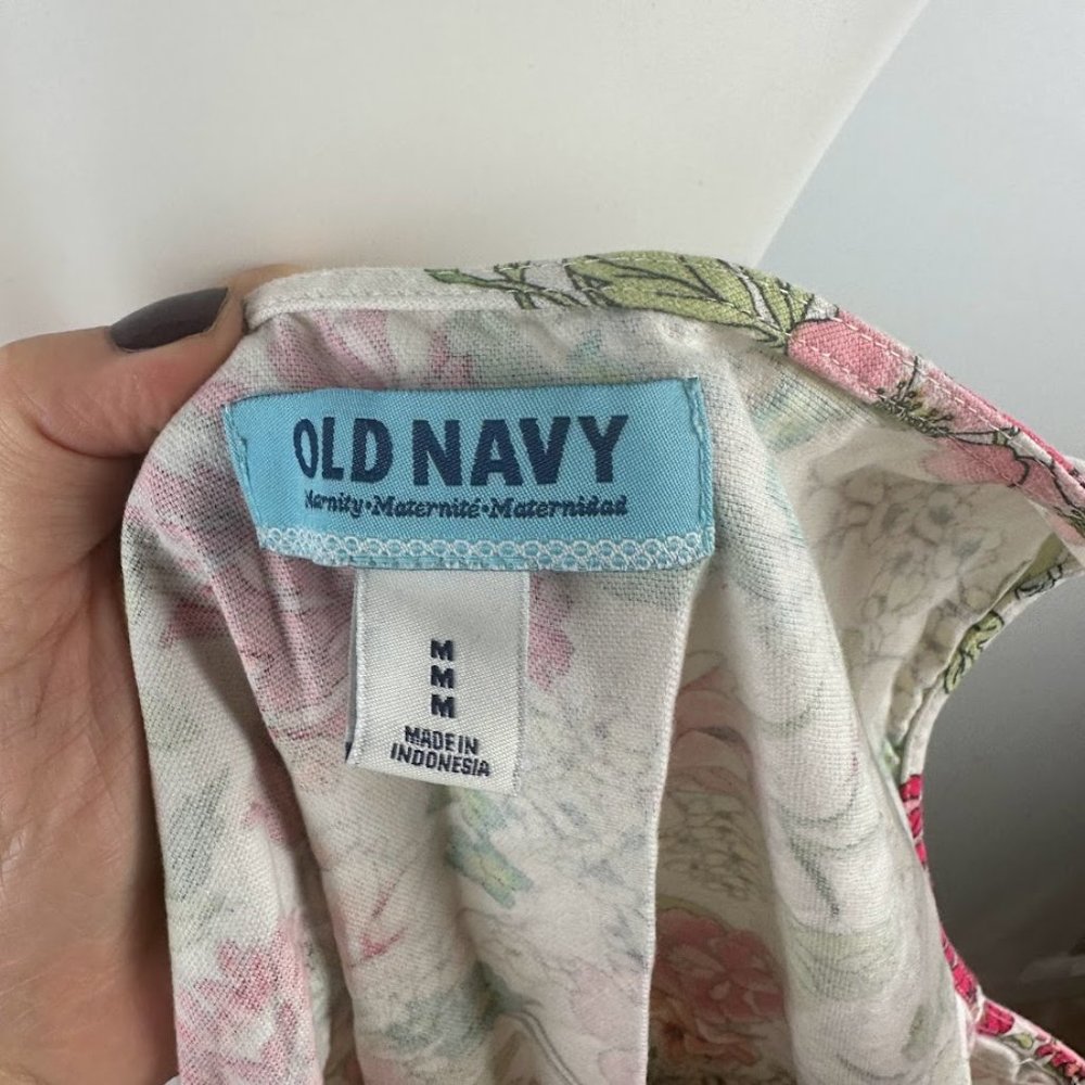 Old Navy Floral Maternity Dress Size Medium - Picture 5 of 5